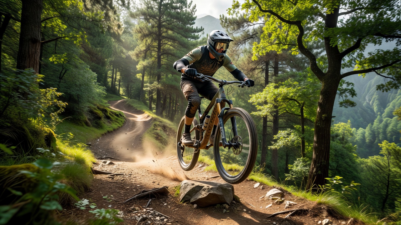 Salto en mountain bike